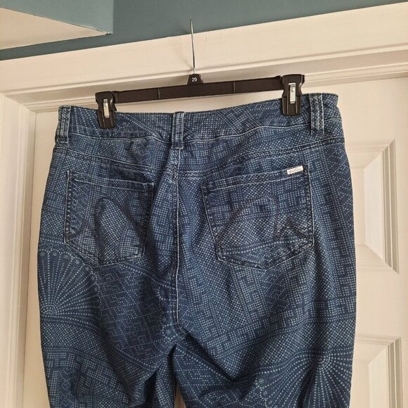 Seven7 Melissa McCarthy Jeans Womens 14W Pencil Skinny‎ Aztec Southwest Boho - Picture 6 of 14